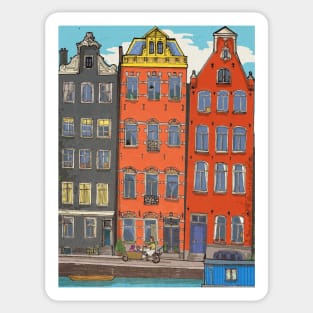 Herengracht Amsterdam City Travel Art Sticker